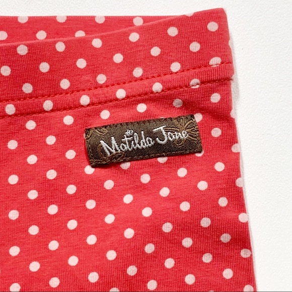 Matilda Jane  Red Polka Dot Leggings Pants ruffles Size 2 toddler - Picture 3 of 4